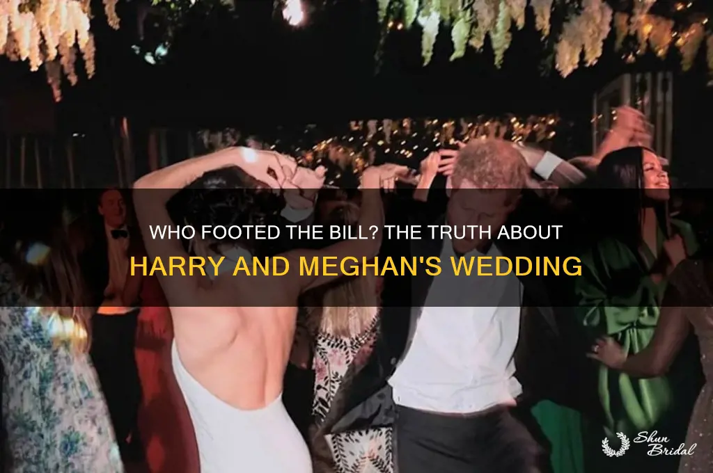did harry and meghan pay for their wedding