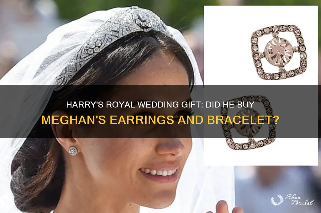did harry buy megans earrings and braclet for the wedding