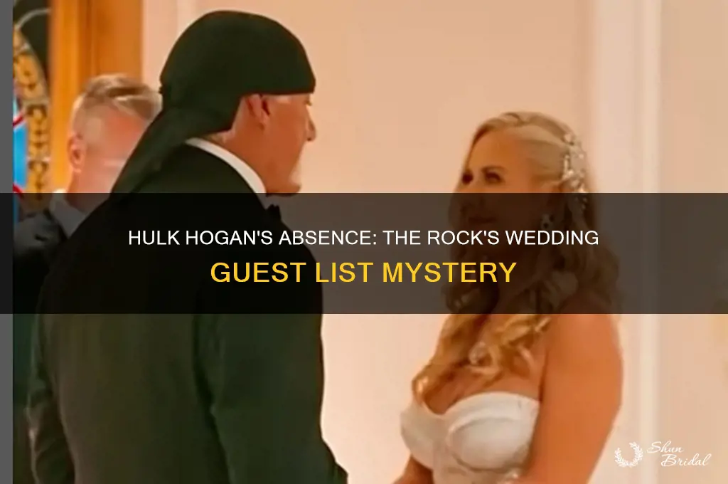 did hulk hogan go to the rocks wedding