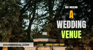 The Perfect Venue, Did I Mention?