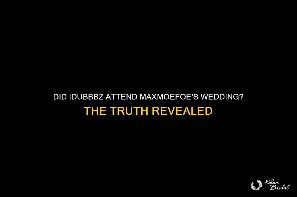 did idubbbz go to maxmoefoes wedding