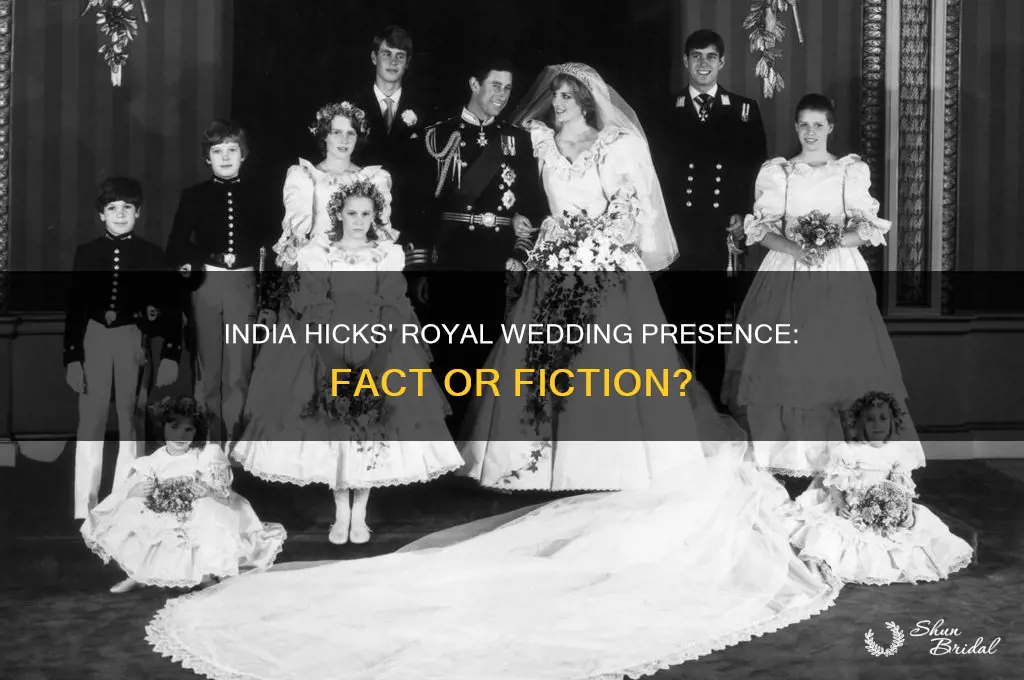 did india hicks attend the royal wedding