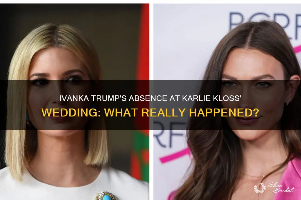 did ivanka go to karlie kloss wedding