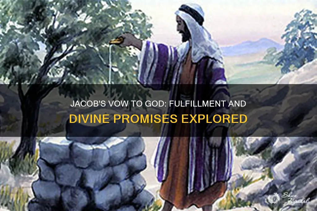 did jacob fulfill his vow to god