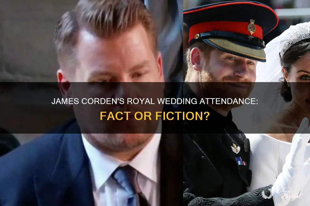 did james corden go to the royal wedding