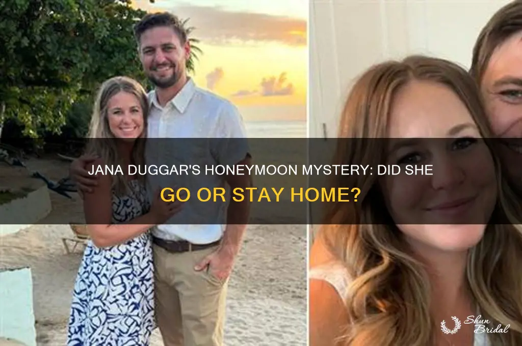did jana duggar go on a honeymoon