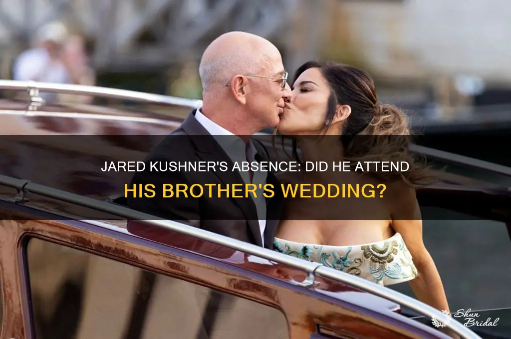 did jared kushner go to brothers wedding