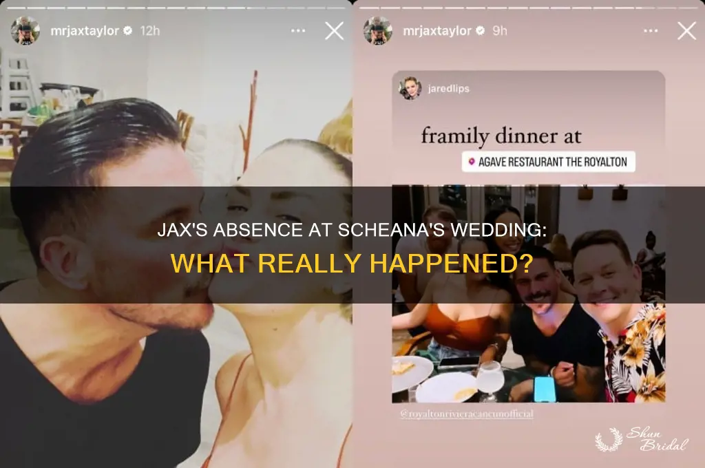 did jax go to scheanas wedding