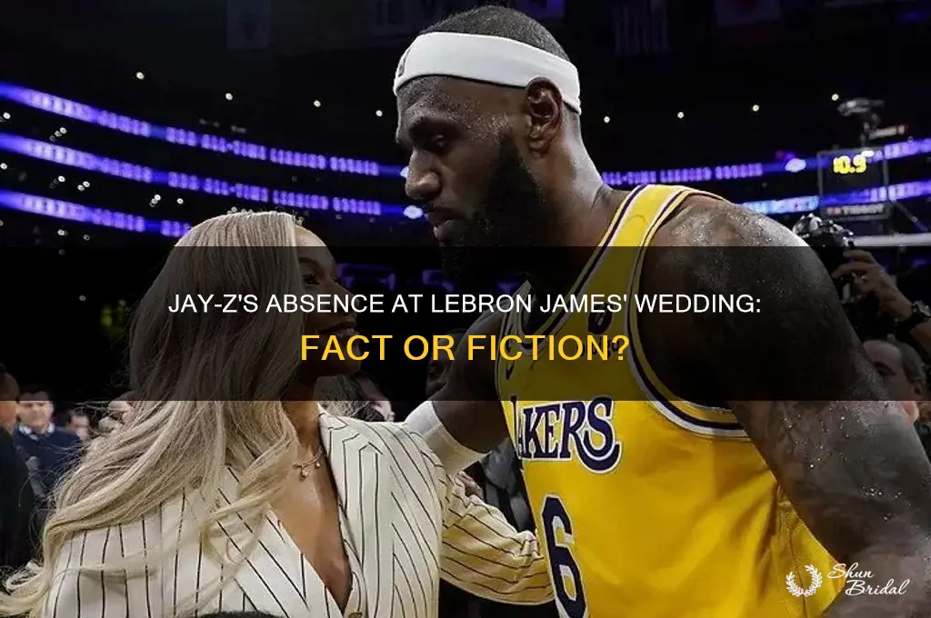 did jay z go tp lebron wedding