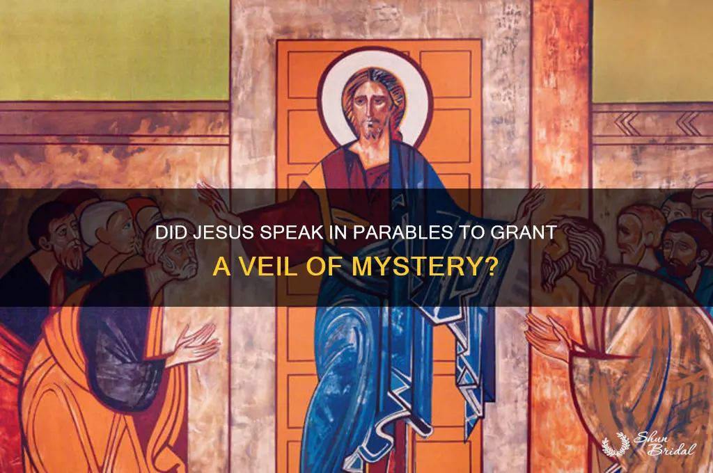 did jesus speak in parables granted veil