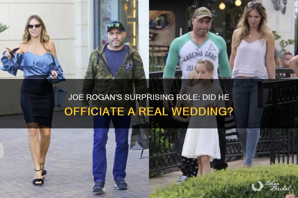 did joe rogan in reality officiate a wedding