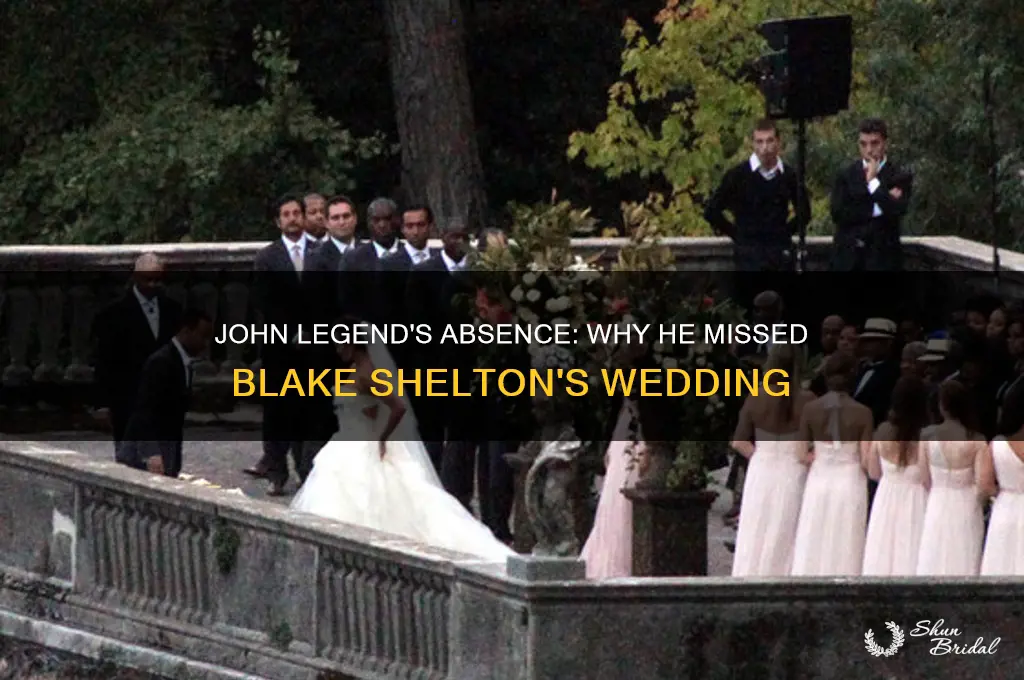 did john legend go to blake shelton