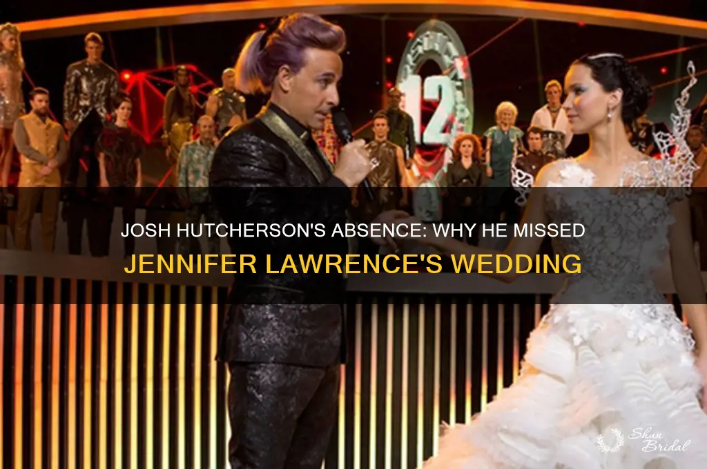 did josh hutcherson go to jennifer lawrence wedding