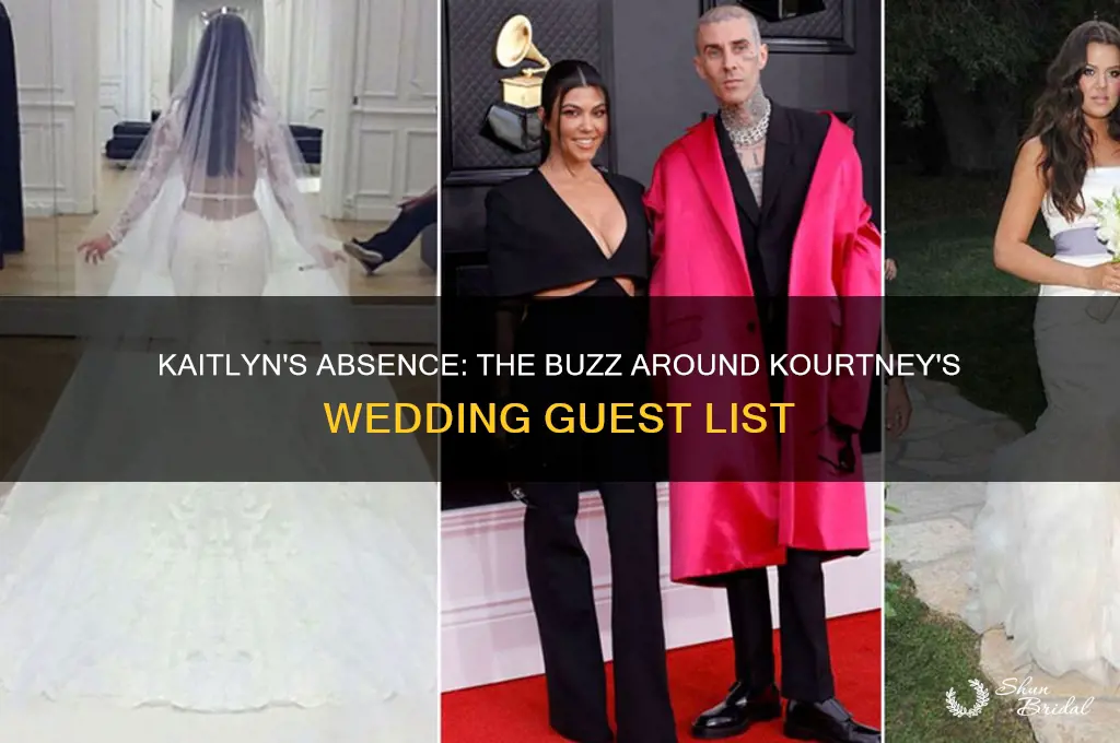did kaitlyn go to kourtneys wedding