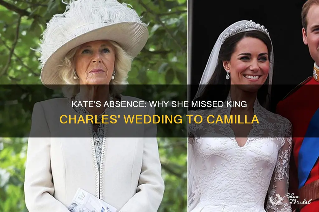 did kate go to charles wedding