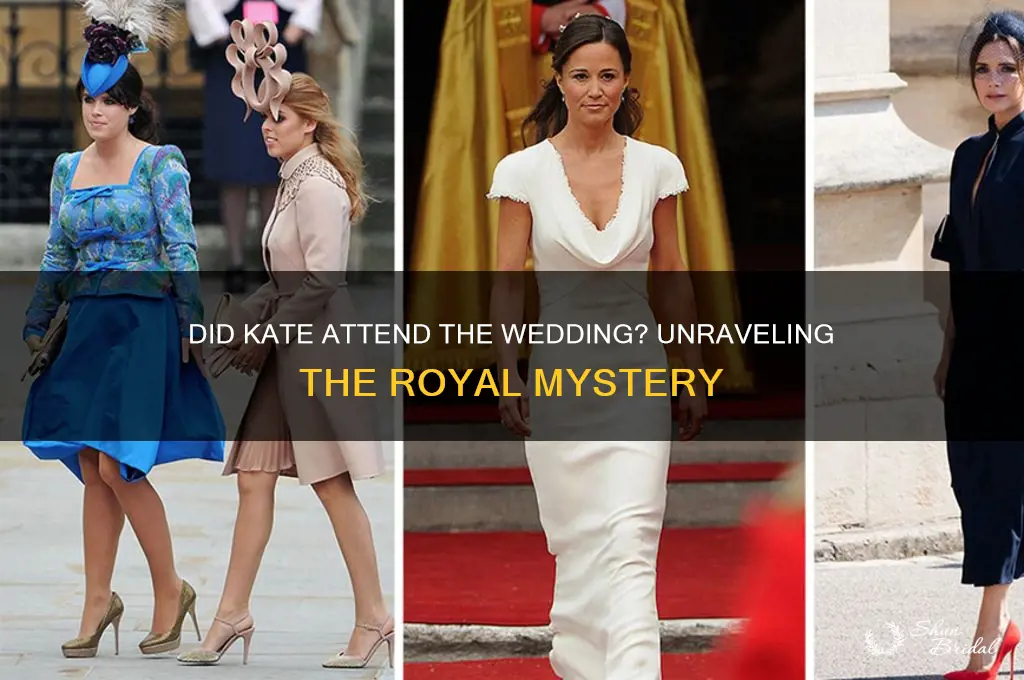 did kate go to the wedding