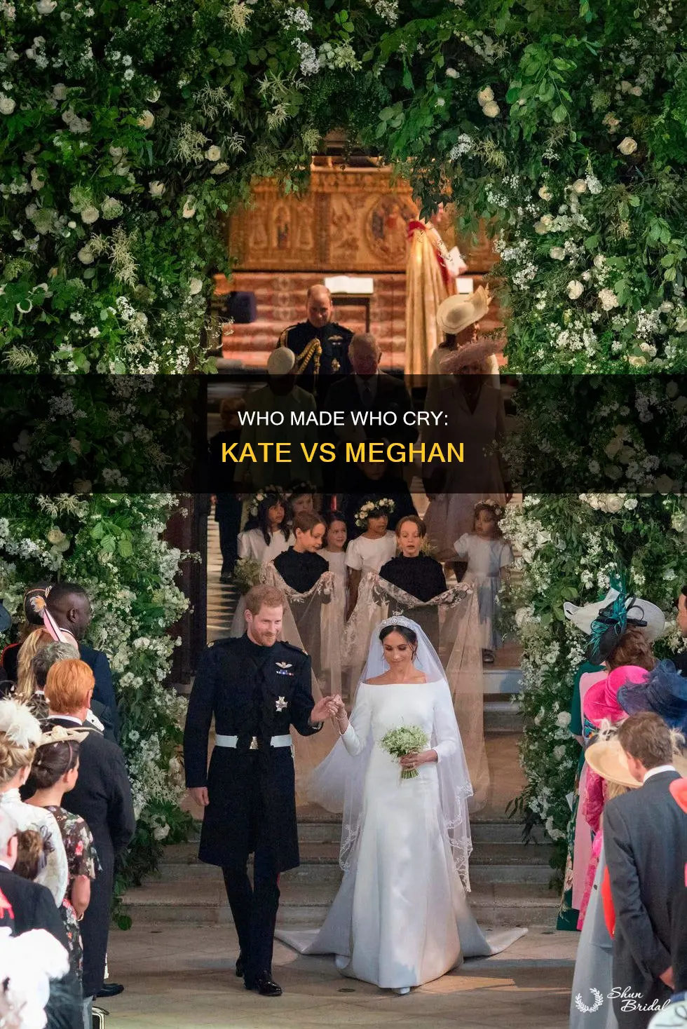 did kate make meghan cry before the wedding