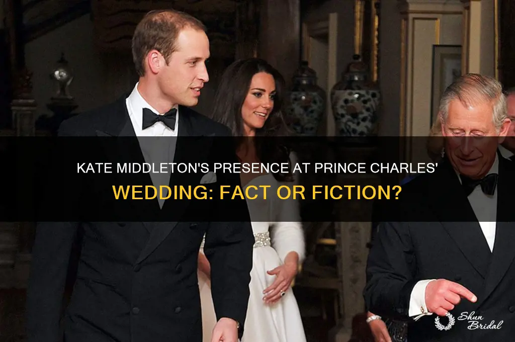 did kate middleton go to prince charles wedding