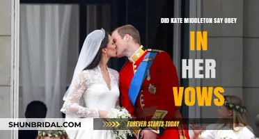 Did Kate Middleton Say 'Obey' in Her Royal Wedding Vows?