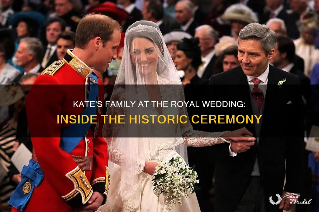 did kates family go into the royal wedding