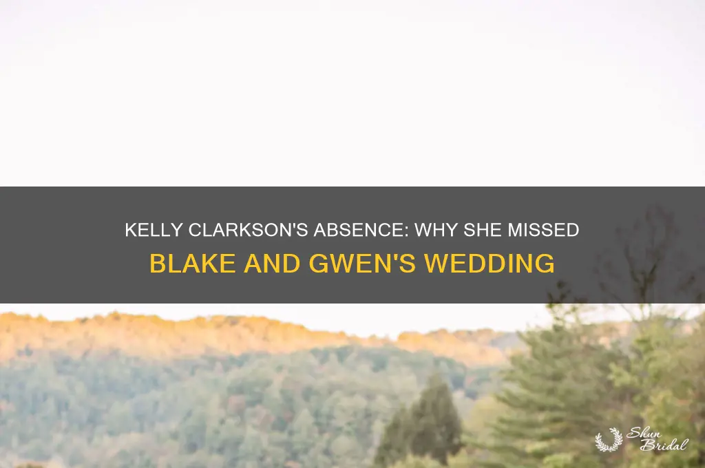 did kelly clarkson go to blake and gwen