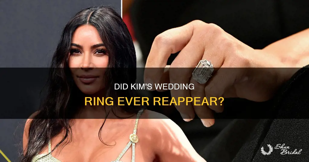 did kim ever get her wedding ring back