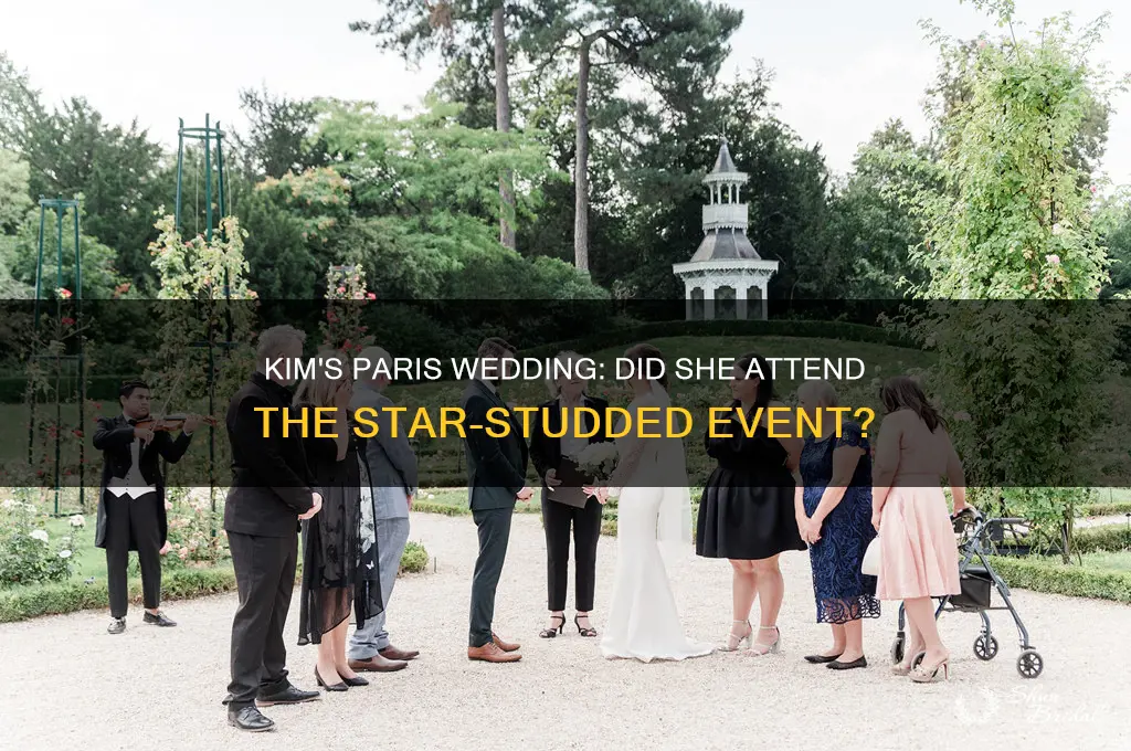 did kim go to paris wedding
