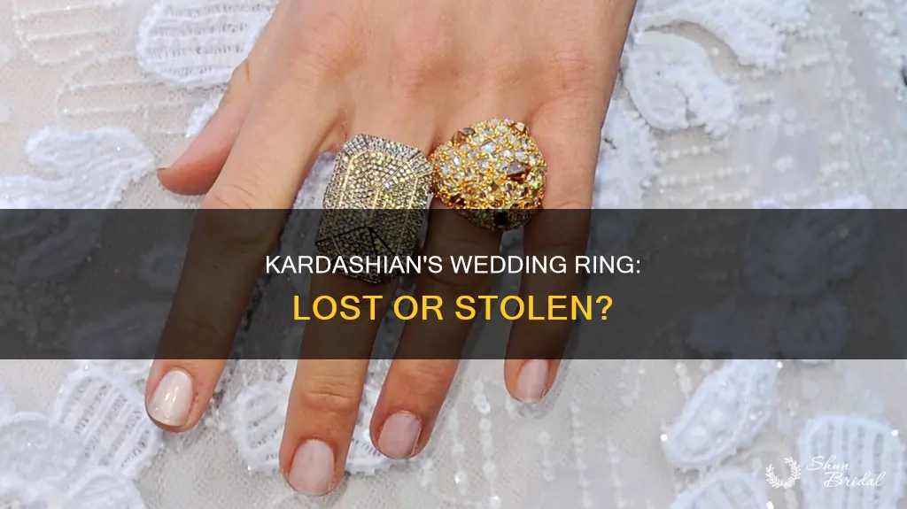 did kim kardashians wedding ring get stolen