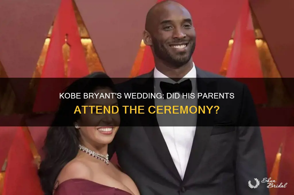 did kobe bryant parents go to his wedding