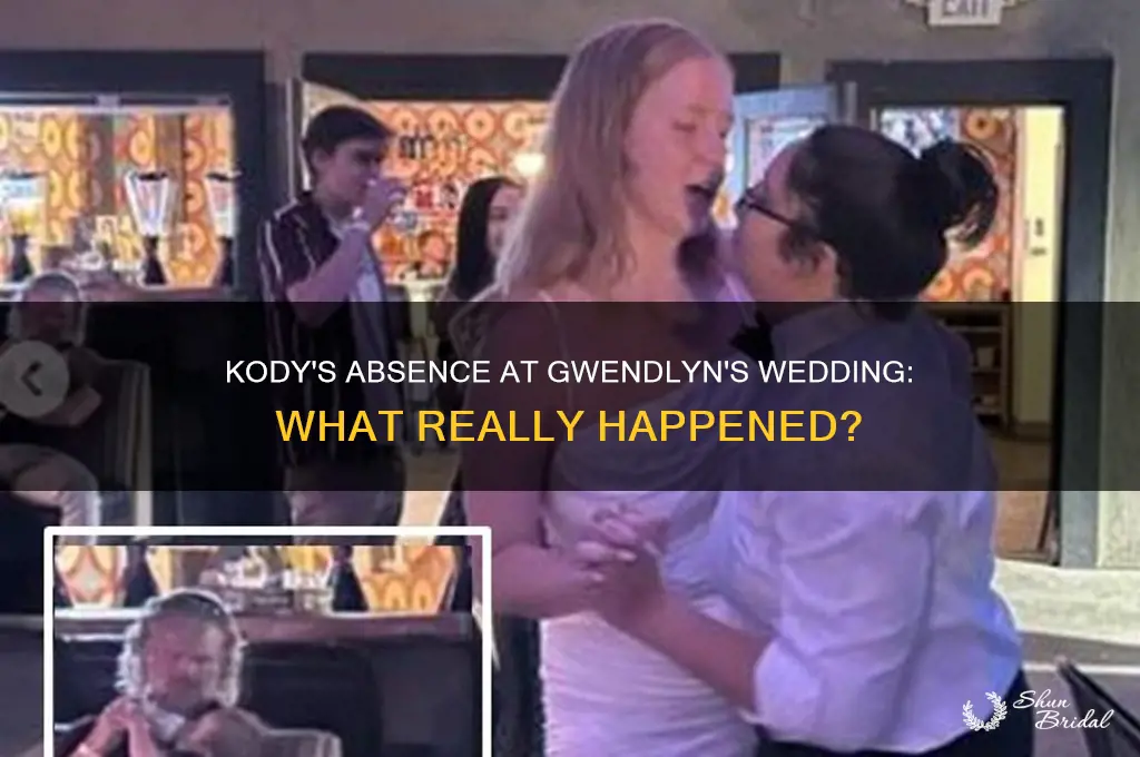 did kody go to gwendlyn wedding