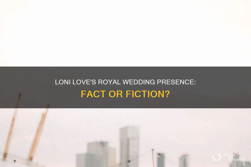 did loni love attend royal wedding
