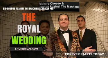 Lounge Against the Machine: Royal Wedding Performance Fact or Fiction?