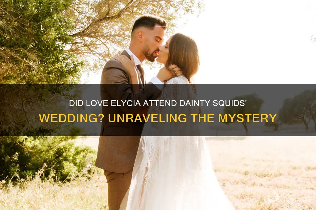 did love elycia go to dainty squids wedding