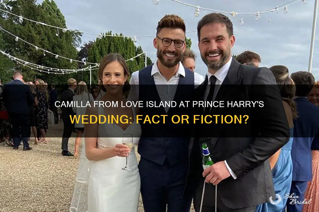 did love island camilla go to prince harrys wedding