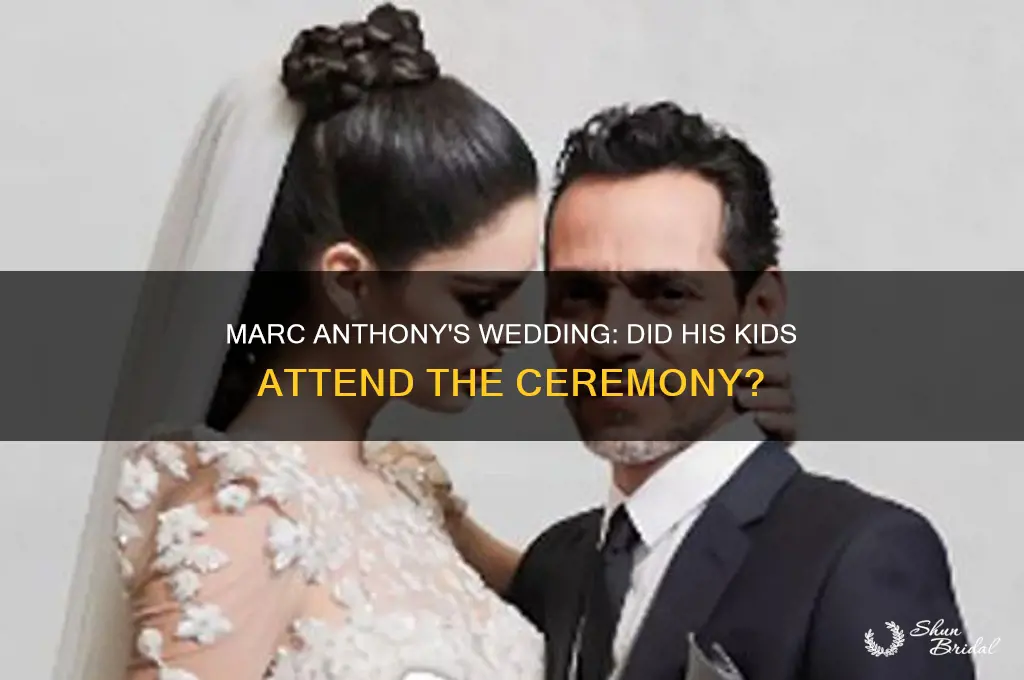 did marc anthonys kids go to his wedding