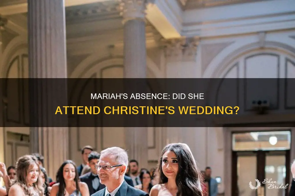 did mariah go to christine
