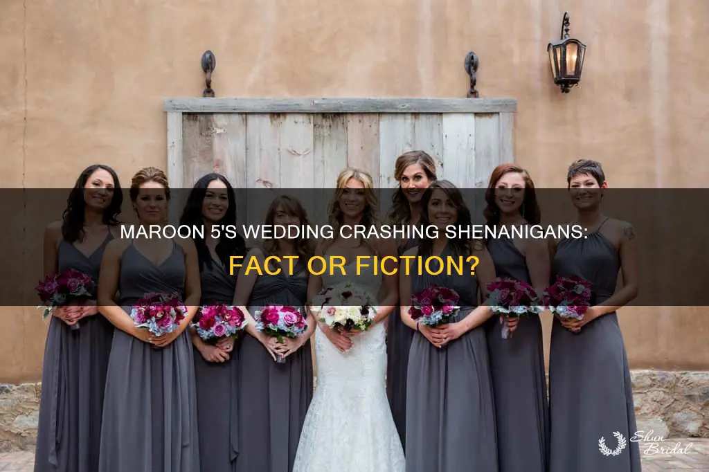 did maroon 5 actually crash weddings