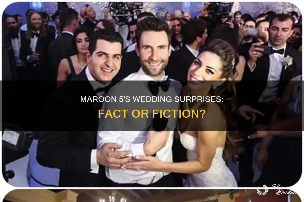 did maroon 5 really go to weddings