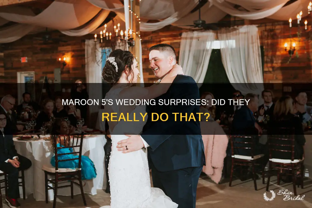 did maroon 5 really surprise weddings