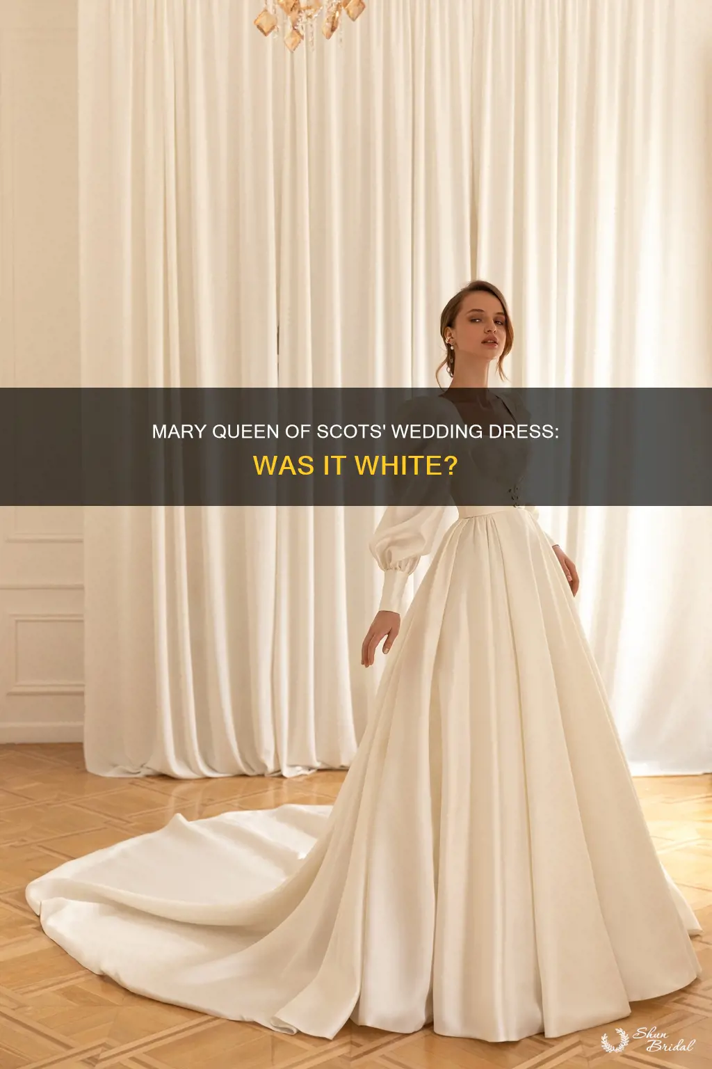 did mary queen of scots wear a white wedding dress