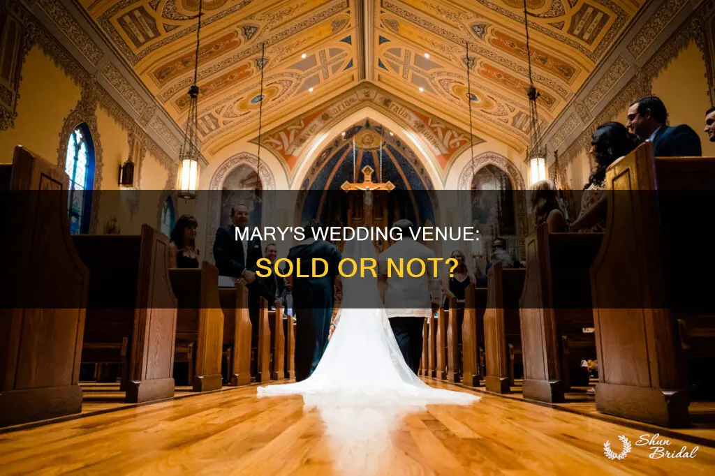 did mary sell her wedding venue