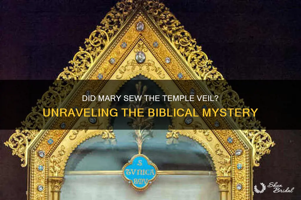 did mary sew the veil in the temple