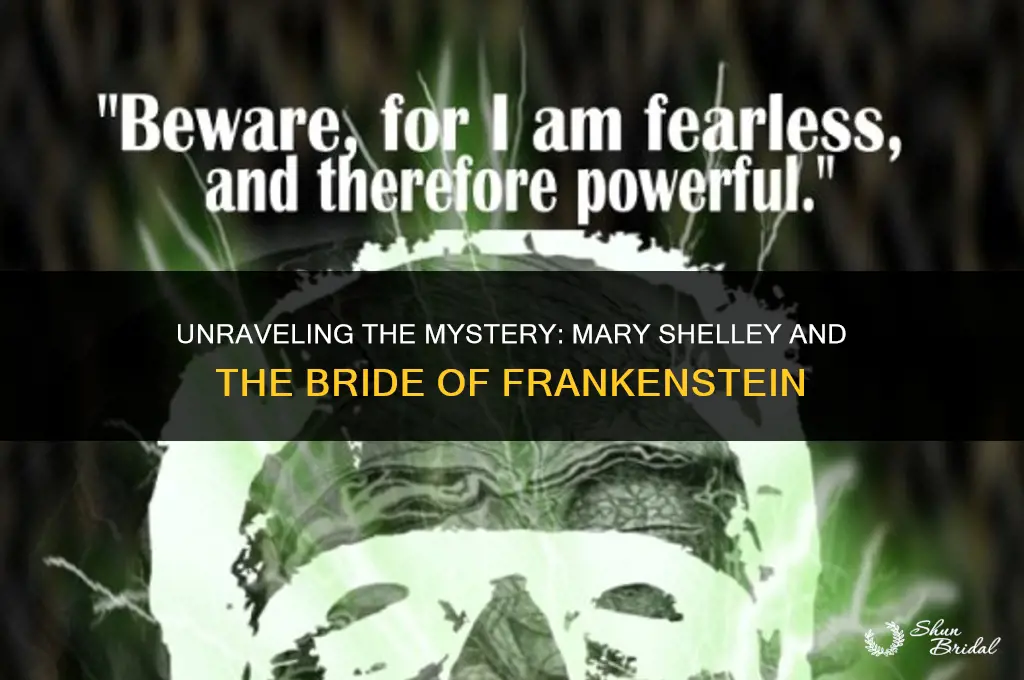 did mary shelley write bride of frankenstein