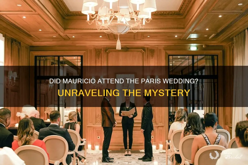did mauricio go to paris wedding