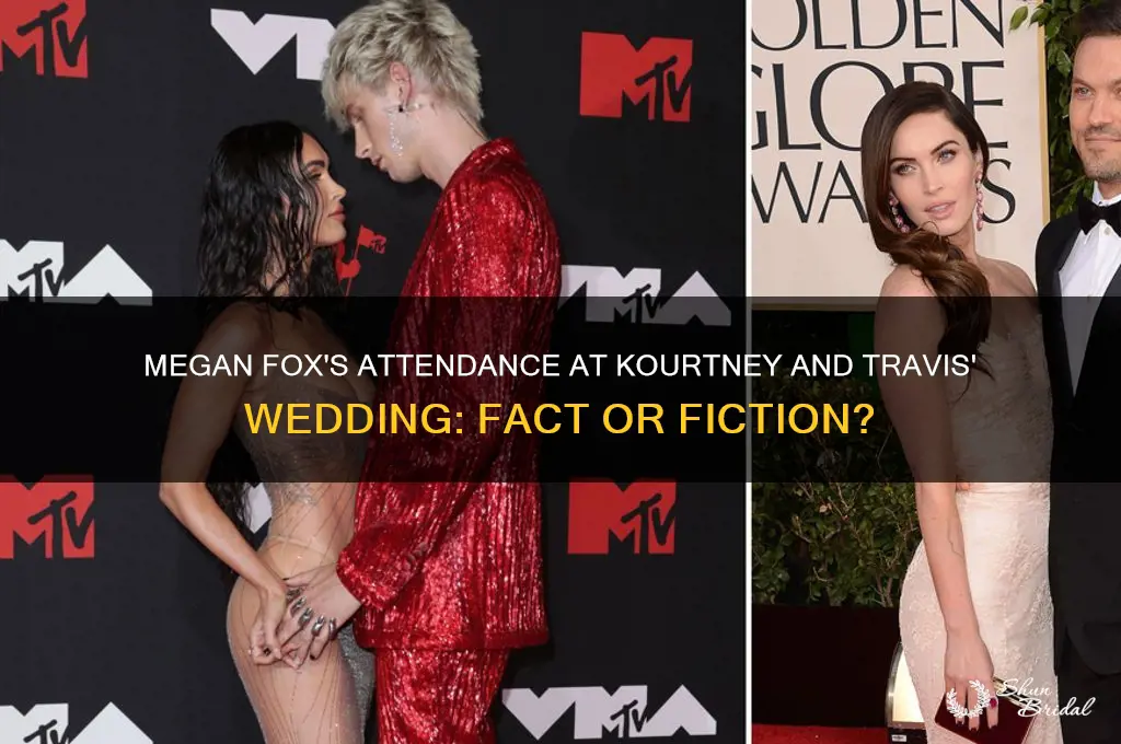 did megan fox go to kourtney and travis wedding