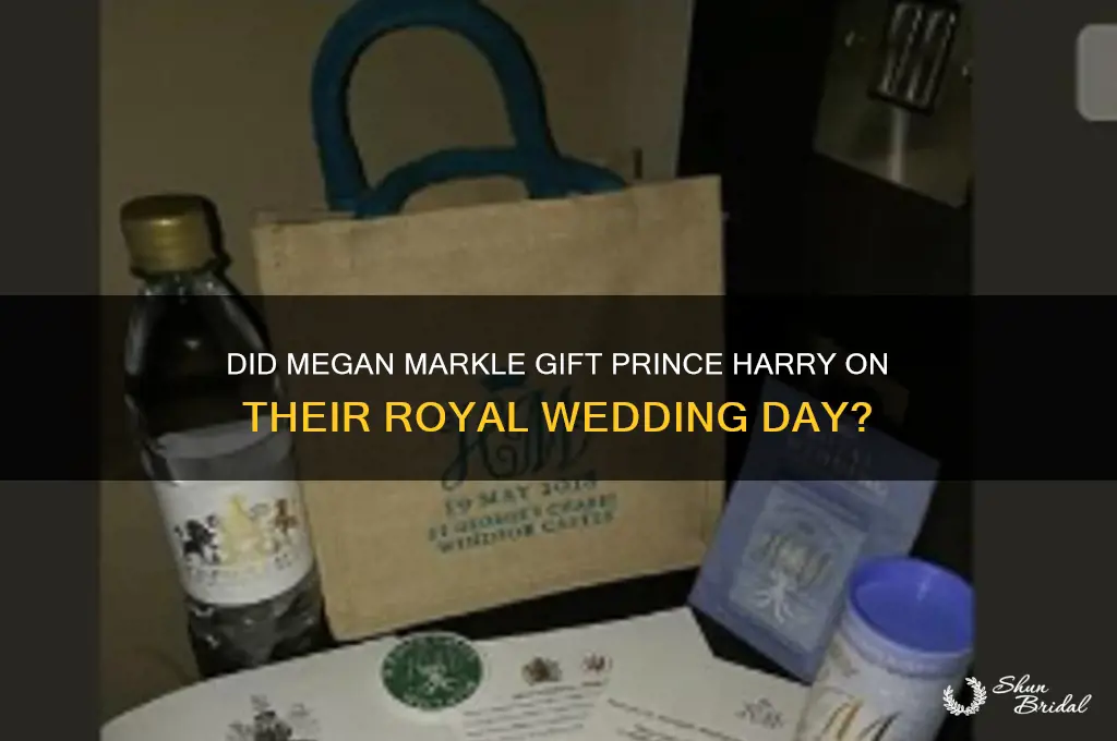 did megan give harry a wedding gift