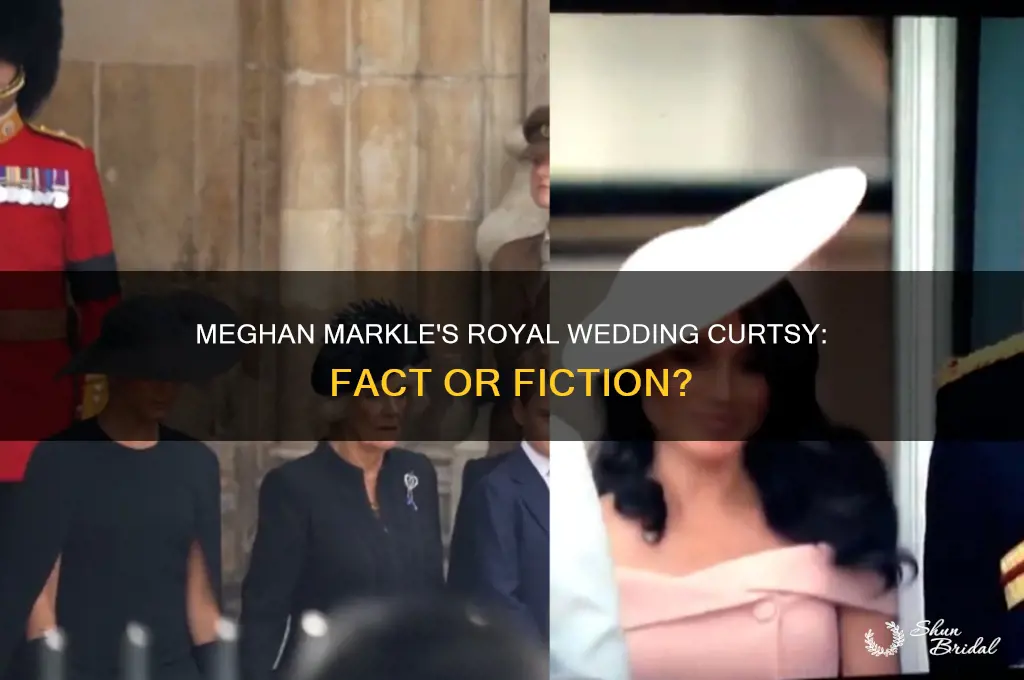 did meghan curtsy at royal wedding