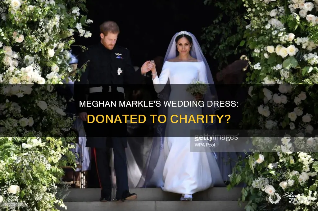 did meghan markle donate her wedding dress budget