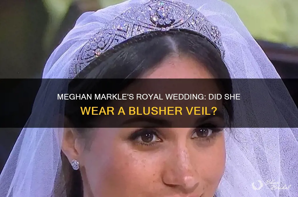 did meghan markle wear a blusher veil