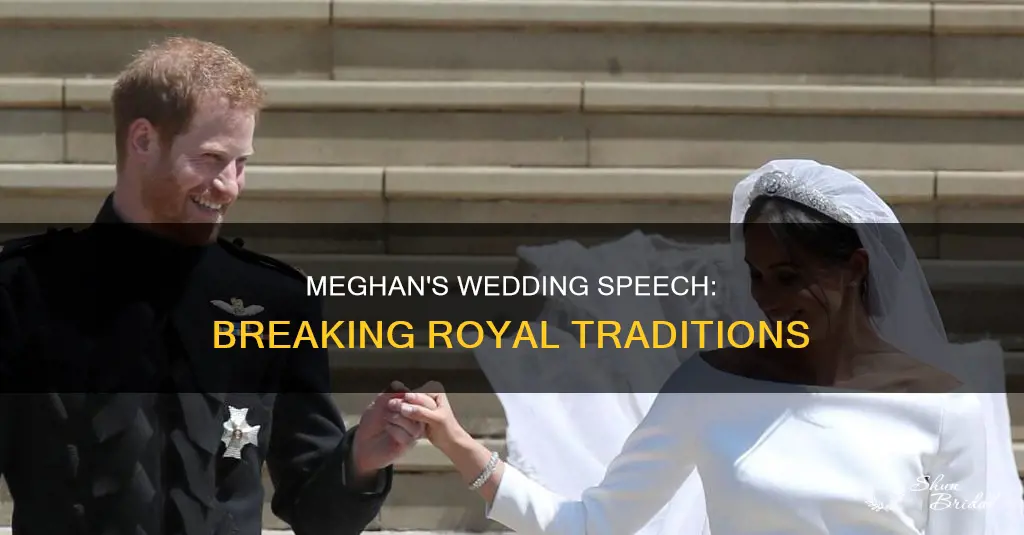 did meghan speak at her wedding reception